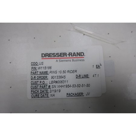 Dresser-Rand 10-1/2In Rider Ring W115186